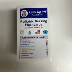 Level Up RN pediatric flash cards